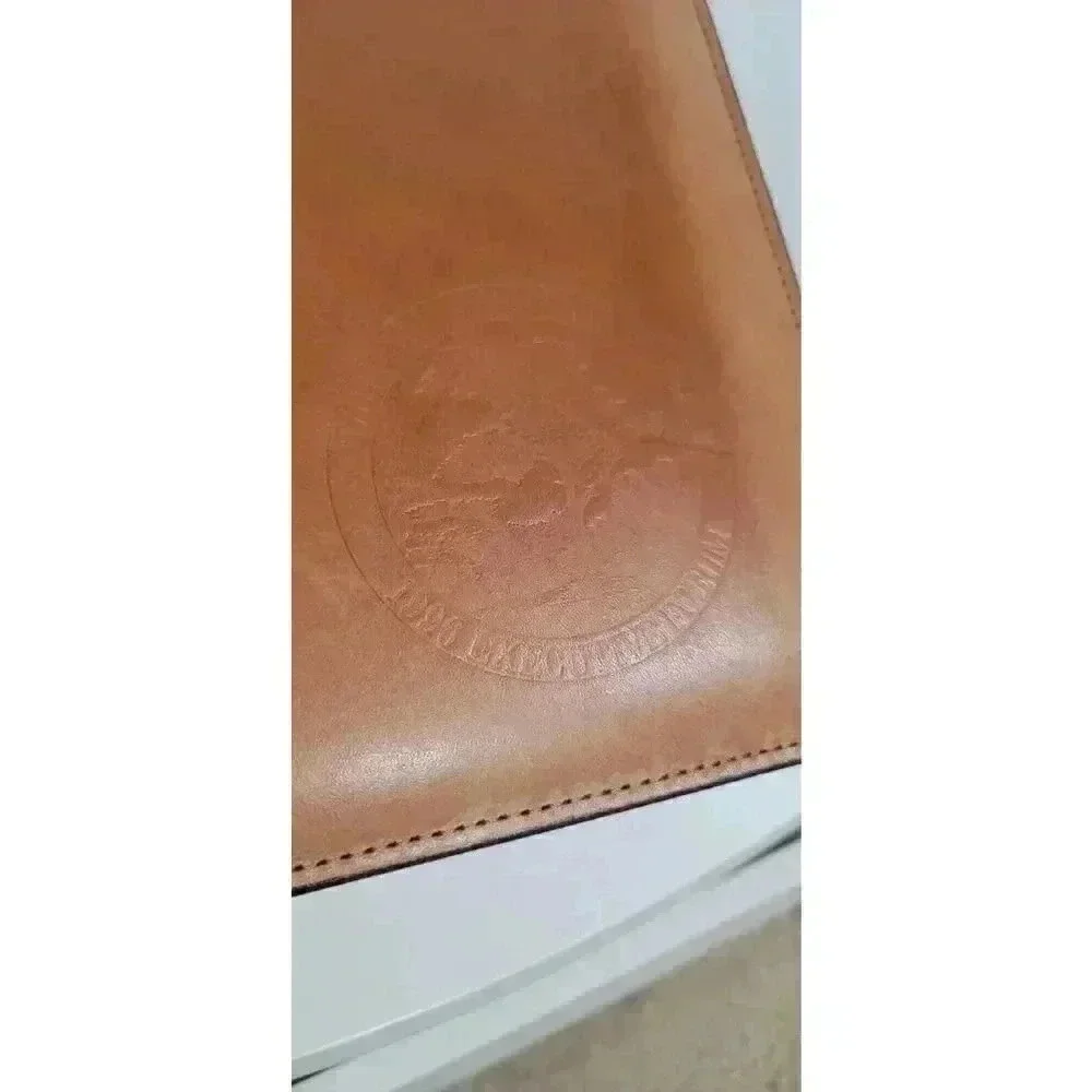 The Wall Street Journal 1996 Executive Forum Portfolio Tan Leather Vintage